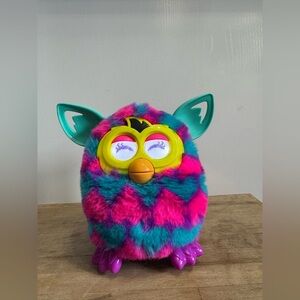 Hasbro Furby Boom 2012 Pink Blue Teal with Hearts A6806 Interactive Work…